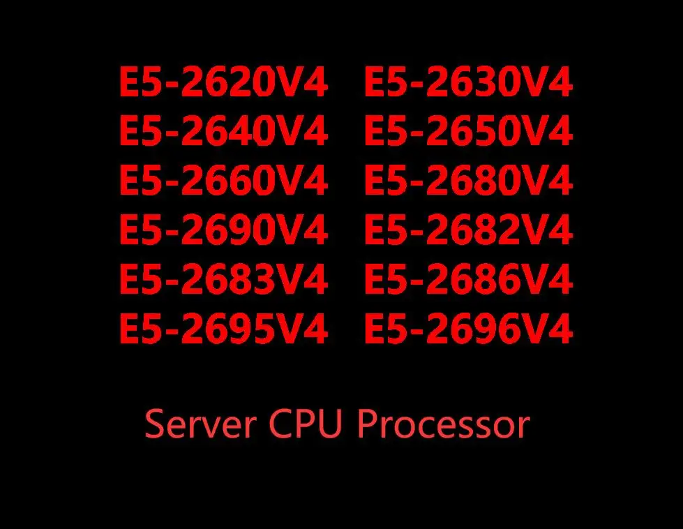 

E5-2620V4 2630V4 2640V4 2650V4 2660V4 2680V4 2690V4 2682V4 2683V4 2686V4 2695V4 2696V4 Server CPU Processor 100% Test OK