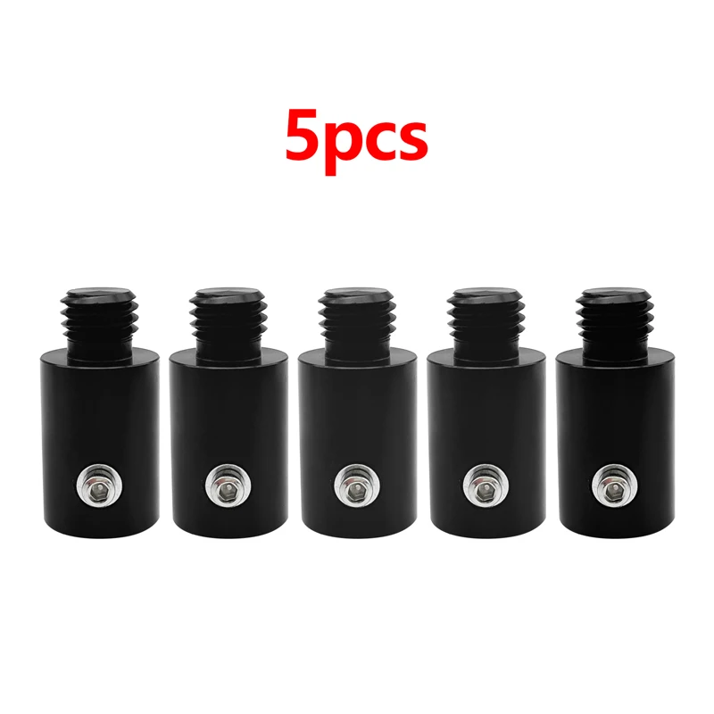 5pcs Swiss Style Prism Pole Adapters 5/8''x11 Thread To Prism Surveying