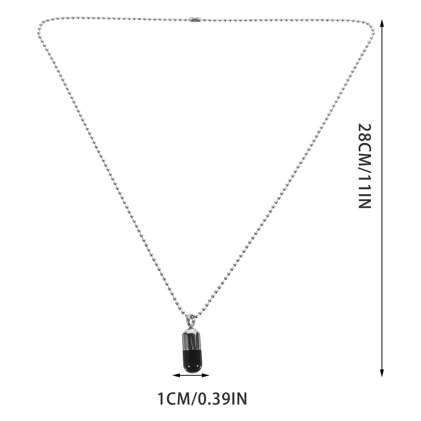 

Perfume Bottle Pendant Necklace Titanium Steel Openable Capsule For Pills Flowers Hair Men Women Jewelry Gift