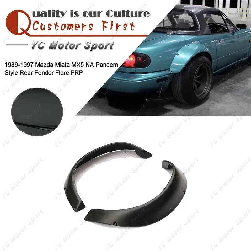 

Автомобильные аксессуары: задние крылья из стекловолокна FRP в стиле NA PD, 2 шт., подходят для Miata MX5 1989-1997 гг., расширители задних крыльев.
