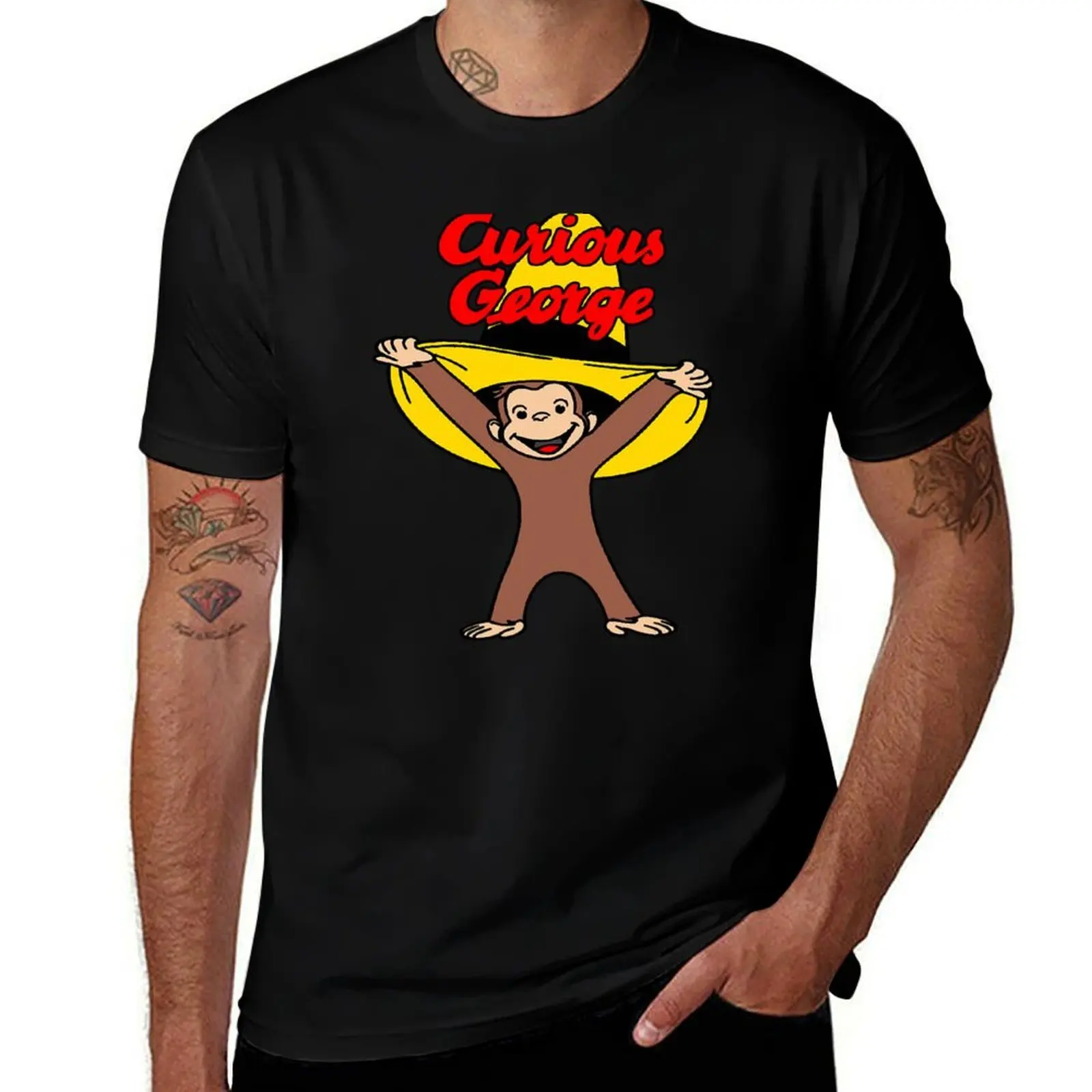 Curious George In The Yellow Hat T-Shirt Casual Loose Fit Short Sleeve T-Shirt
