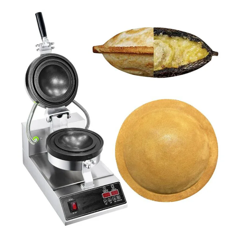 110V 220V Electric Ice Cream Burger Waffle Machine Commercial Electric Burger Press Maker Machine