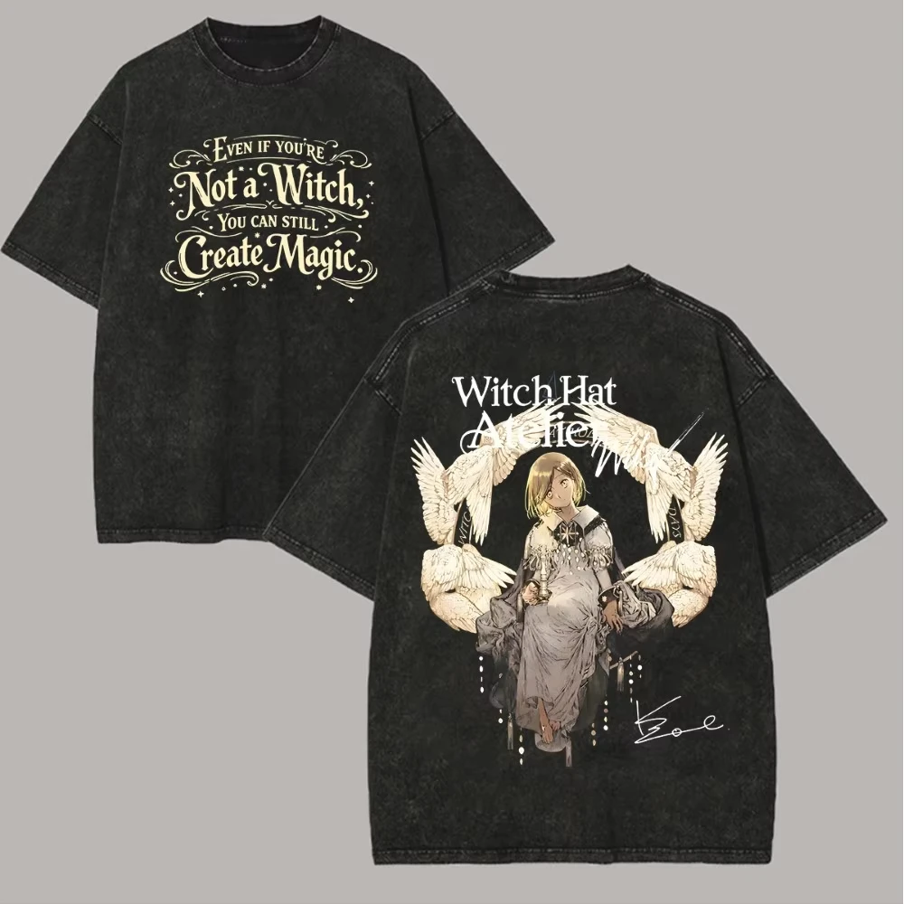 Witch Hat Atelier Coco Qifrey Graphic T-shirt Unisex Men Women Cotton Printed Short Sleeve Manga Streetwear Top 2026 Hot Sale