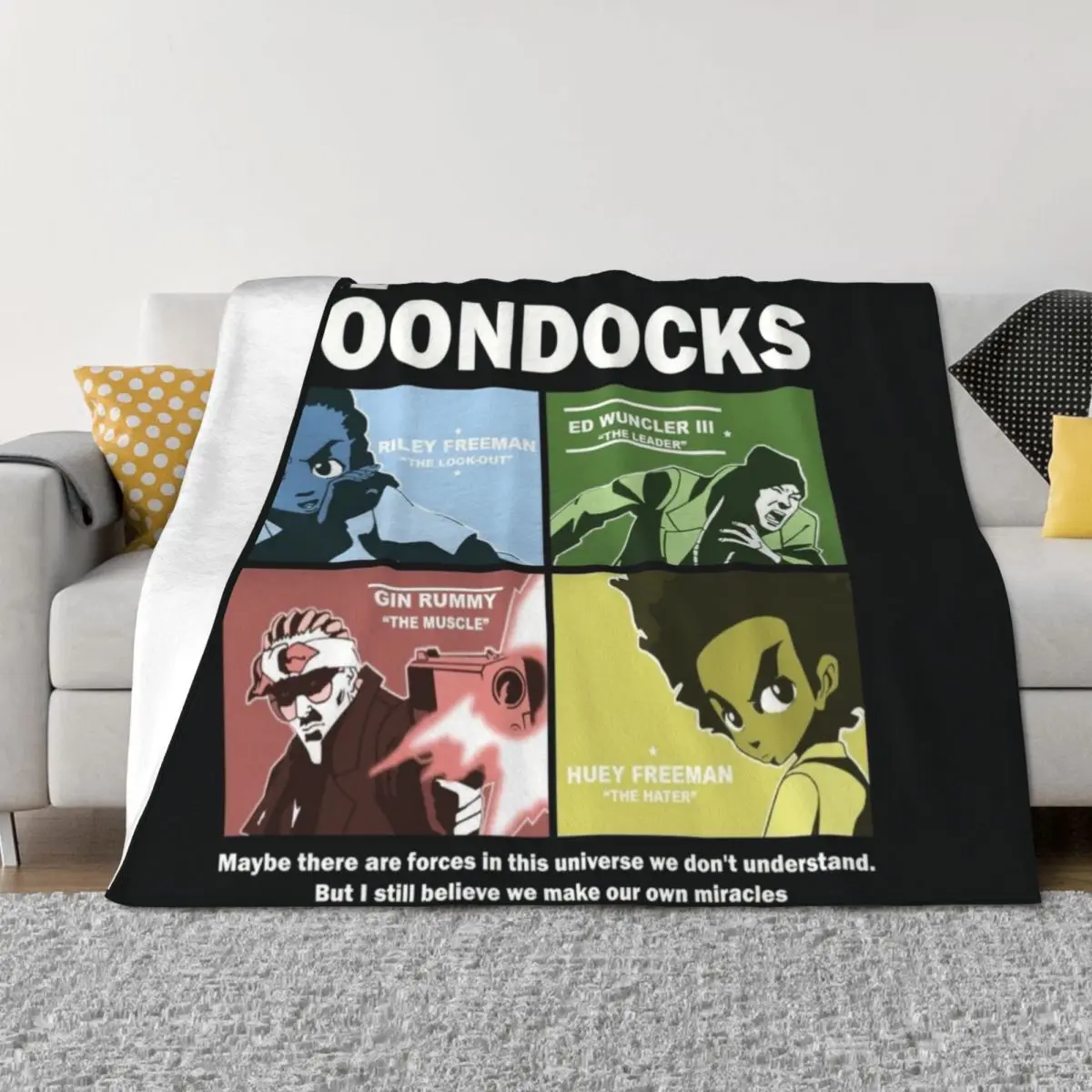 

The Boondocks | Throw Blanket Sofas sofa bed Luxury Thicken Blankets