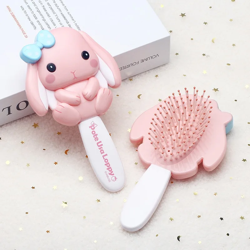Peigne à cheveux sirène Kawaii pour filles – Peigne de massage à coussin d'air mignon, jouet et cadeau pour déguisement pour enfants