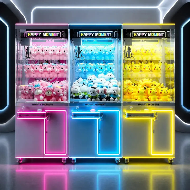 Fully Transparent Claw Machine Arcade Game for Dolls and Snacks Premium Gift Grabber for Shopping Malls Entertainment Center
