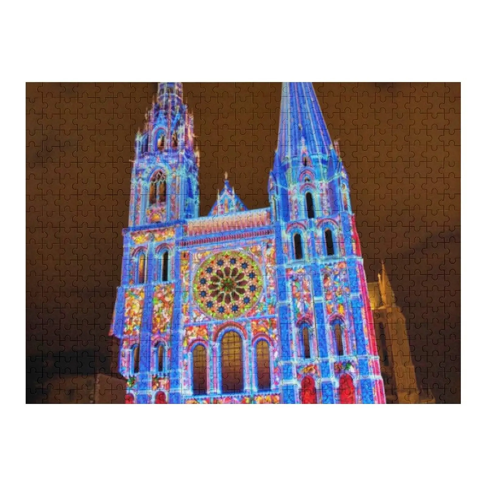 

Собор Chartres, Notre-Dame de Chartres, Chartres, Франция Пазл с индивидуальной фотографией Персонализированный детский подарок Пазл