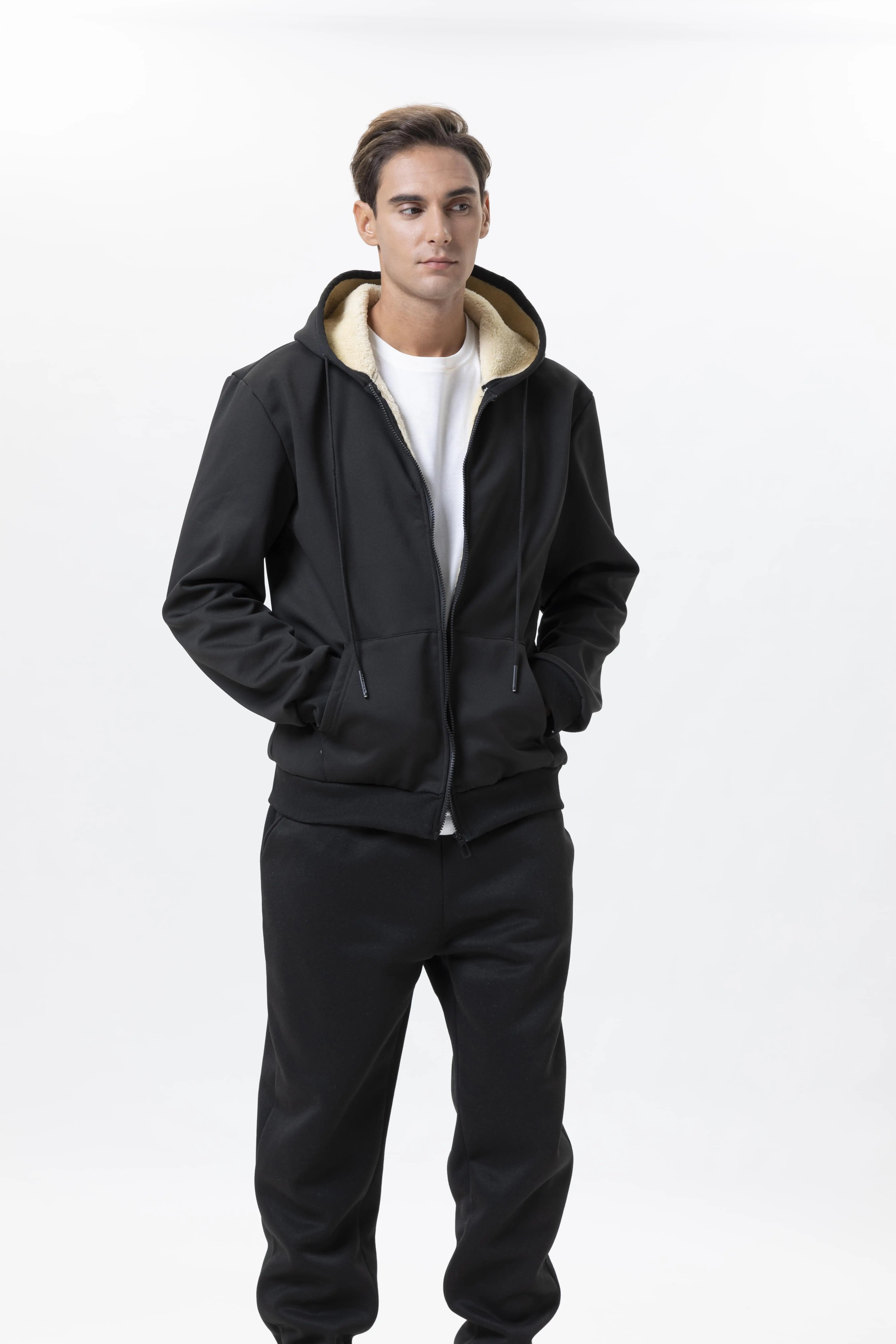 Мужской зимний комплект из 2 п – обзор и цена Sherpa Hoodie Fleece