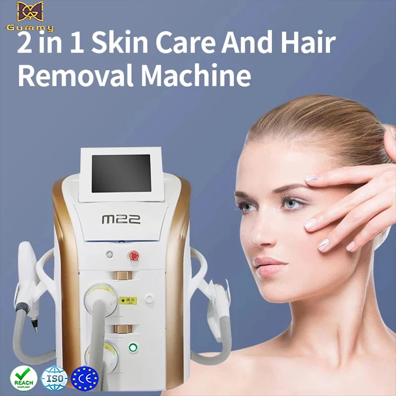 M22 Pigment Removal Device Laser IPL ICE Hair Machine Epilator Multifunction 2 in 1 Beauty Skin Rejuvenation Salon Permanent Use