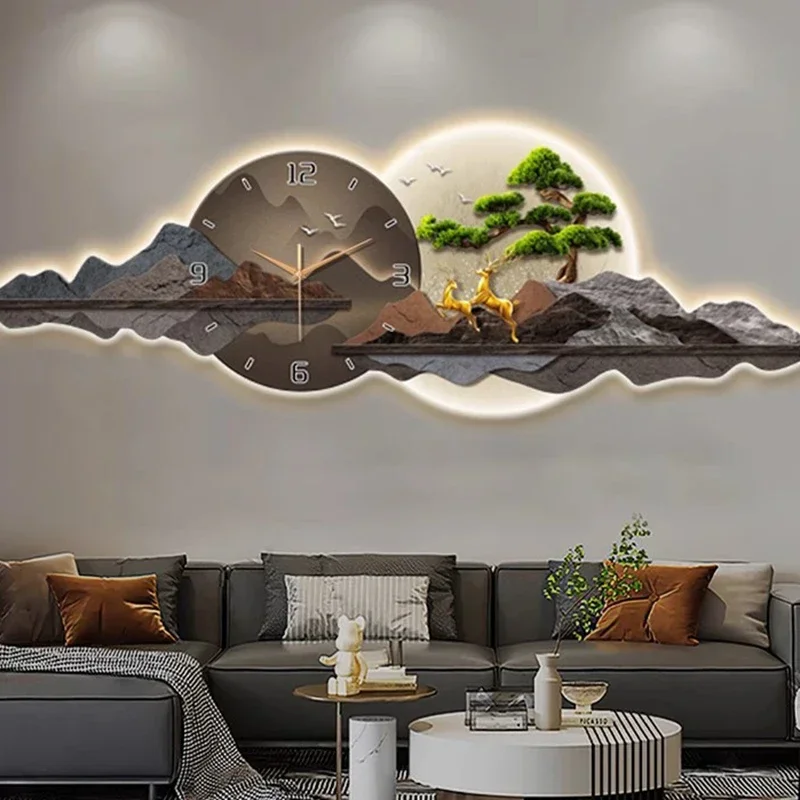 Luxury Digital Wall Clocks Living Room Nordic Art Mural Modern Led Wall Watch Creative Silent Horloge Home Decoration