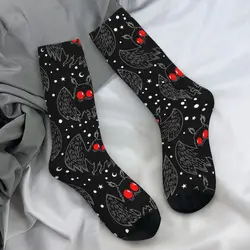 Mothman Night Grey Socks Bat Cryptids Trendy Stockings Couple Comfortable Running Sports Socks Autumn Custom Non Skid Socks