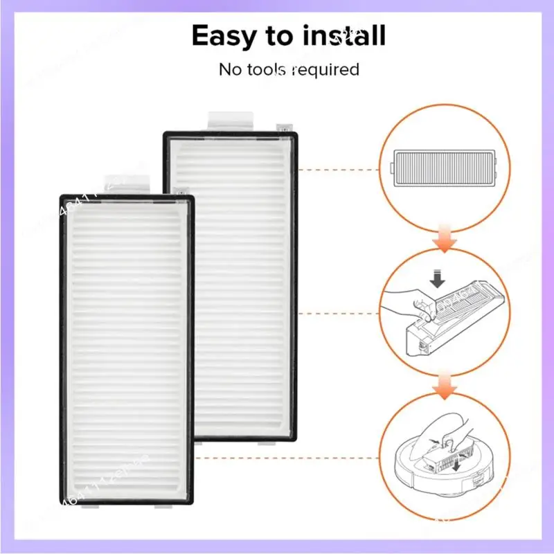 N83R 6-teiliger Filter für Roborock Qrevo Master/Qrevo Slim Roboter-Staubsauger, unverzichtbares Staubsauger-Zubehör, langlebiges Ersatzzubehör