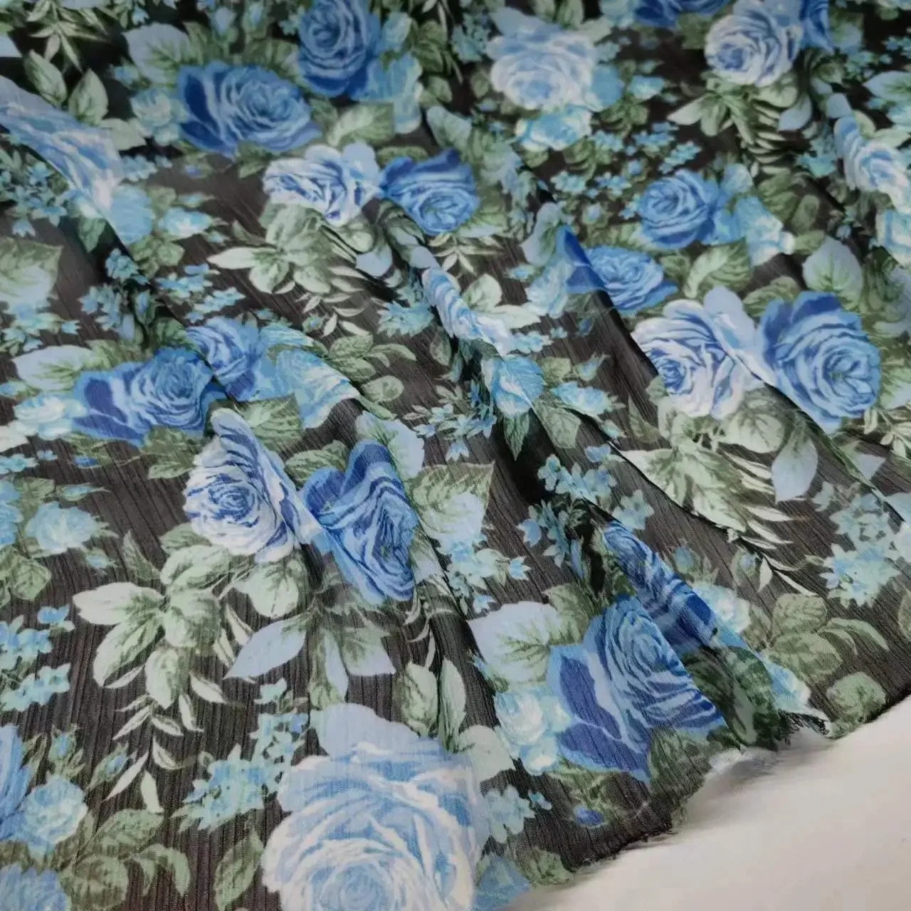 Dress Crepe Fabric Print ON SALE Ethnic Chiffon Stage DIY Wedding Decorating Cloth