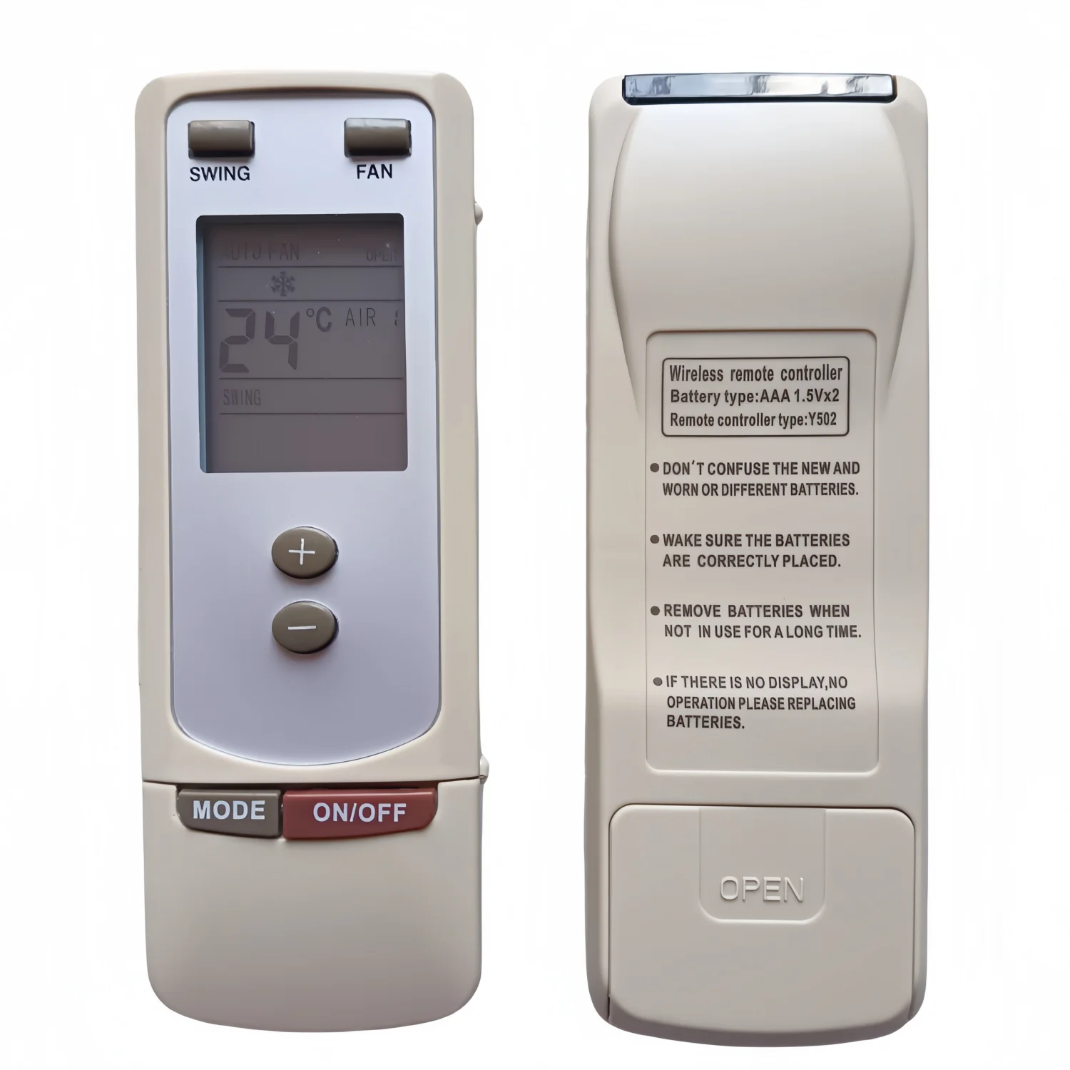 Control Remoto Universal para Aire Acondicionado 100% Nuevo, Compatible con GREE Y512 Y502 ZY512A A/C