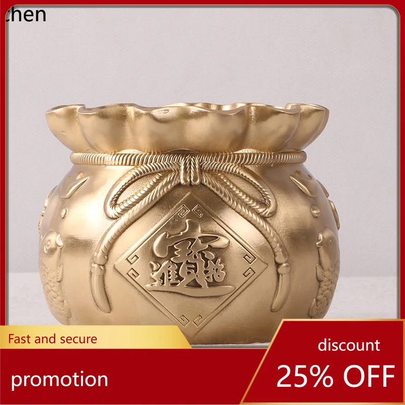 

Cz brass money bag lucky bag ornament craft decoration