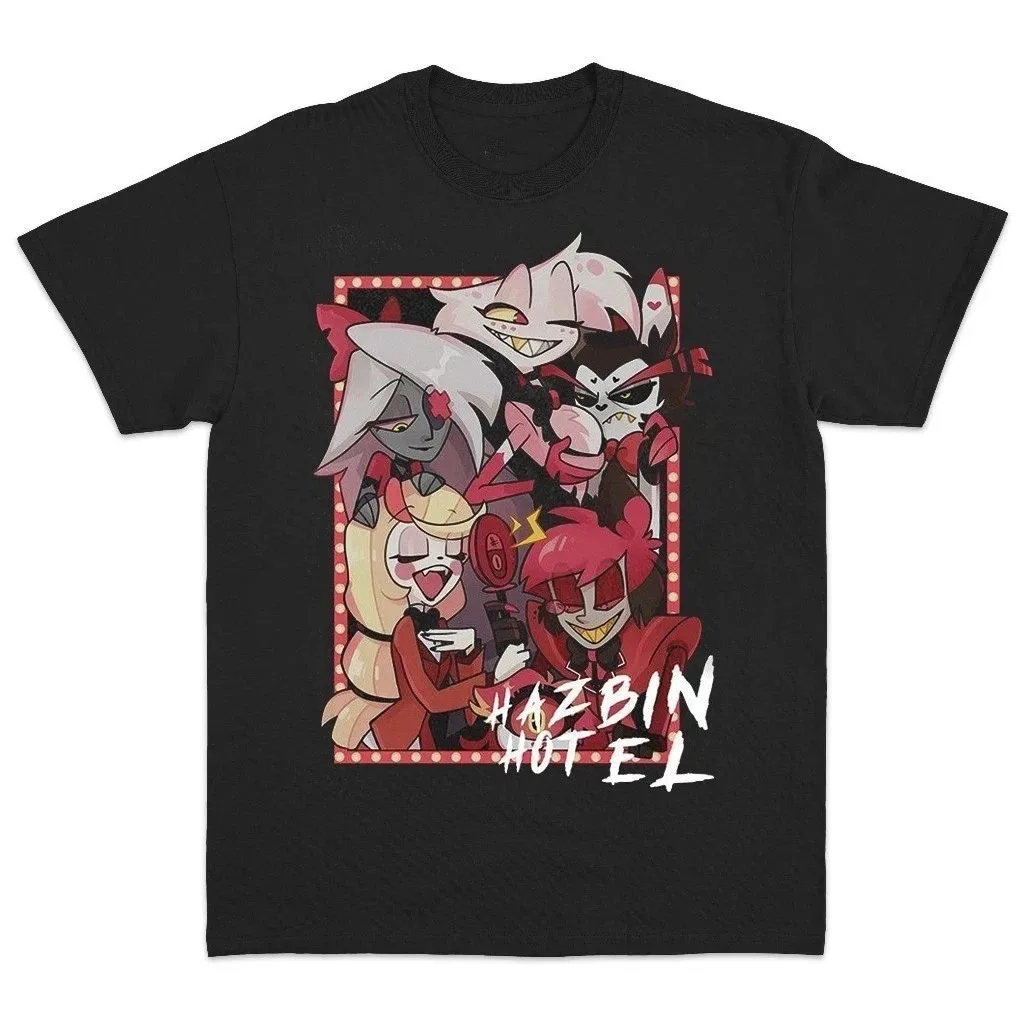 Pop Hazbin Hotel Alastor What Now Jumbo Print Charcoal T-Shirt Unisex S-4XL High-end Luxury Style Both of Men and Women