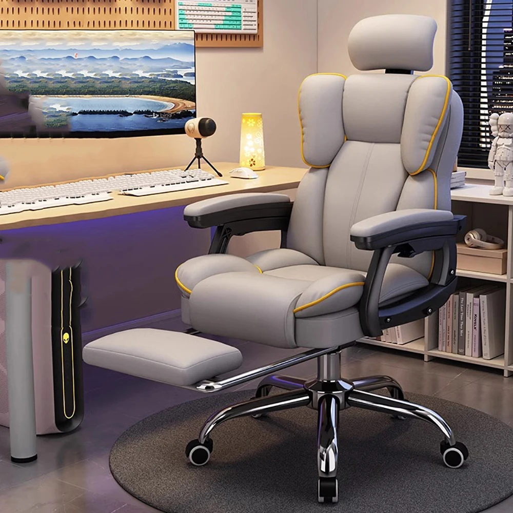 

Ergonomic Luxury Office Chair Decoration Lumbar Luxury Swivel Gaming Chair Relax Bedroom Chaise De Jeux Gaming Bedroom Furniture