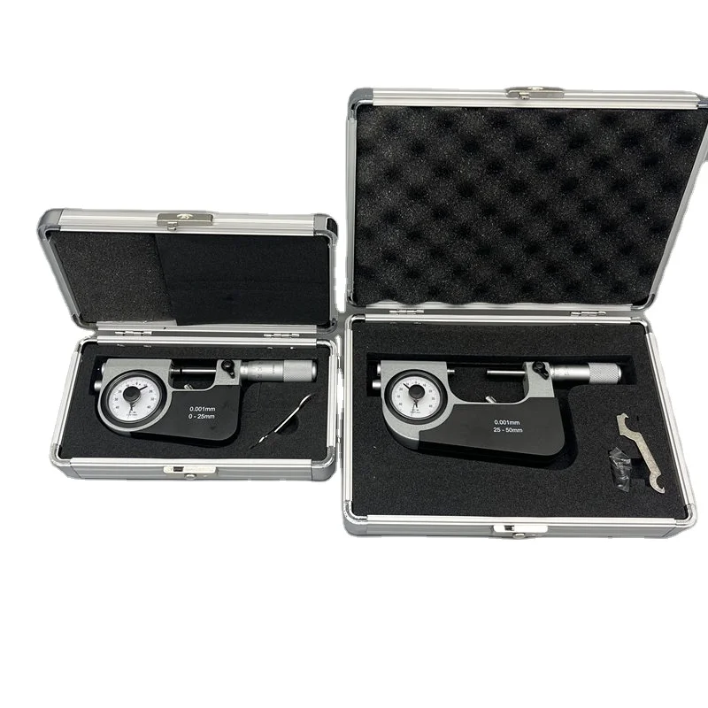 

Микрометр индикаторный нажимной для измерения внутренних и наружных размеров, диапазон 25-50 мм