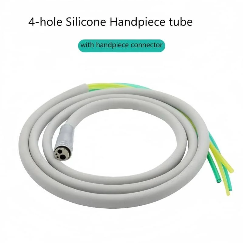 

Dental High/Low-Speed Handpieces 4-Hole/2-Hole Silicone Tubing (With/Without Head) Non-Deforming, Non-Hardening Flexible Tubing