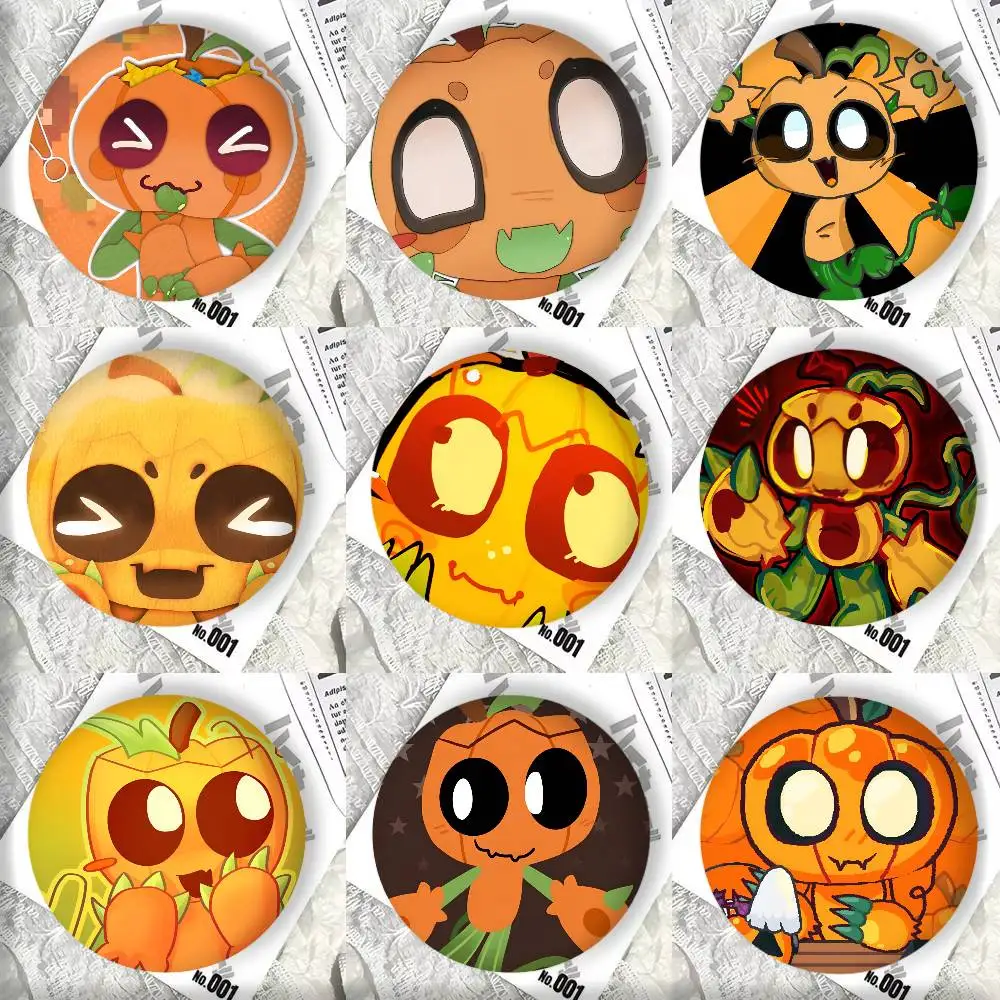 Cartoon Anime Game D-Dandys W-World Gourdy Badge Tinplate DIY Backpack Clothing Accessories Jewelry Pins