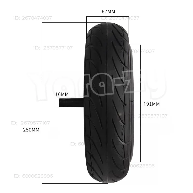 10 inch electric leg control balance car DC brushless wheel hub motor universal plastic luminous motor power wheel accessories