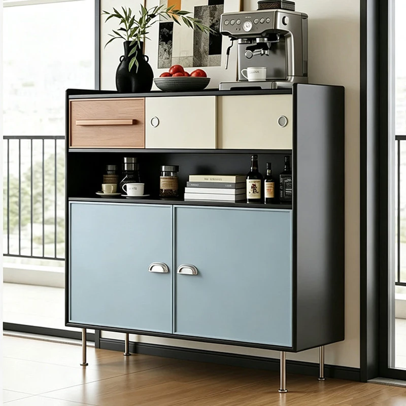 Cream Style Living Room Cabinet Luxury Salon Grade Storage Cabinet Secure Functional Mobile Soggiorno Living Room Furniture