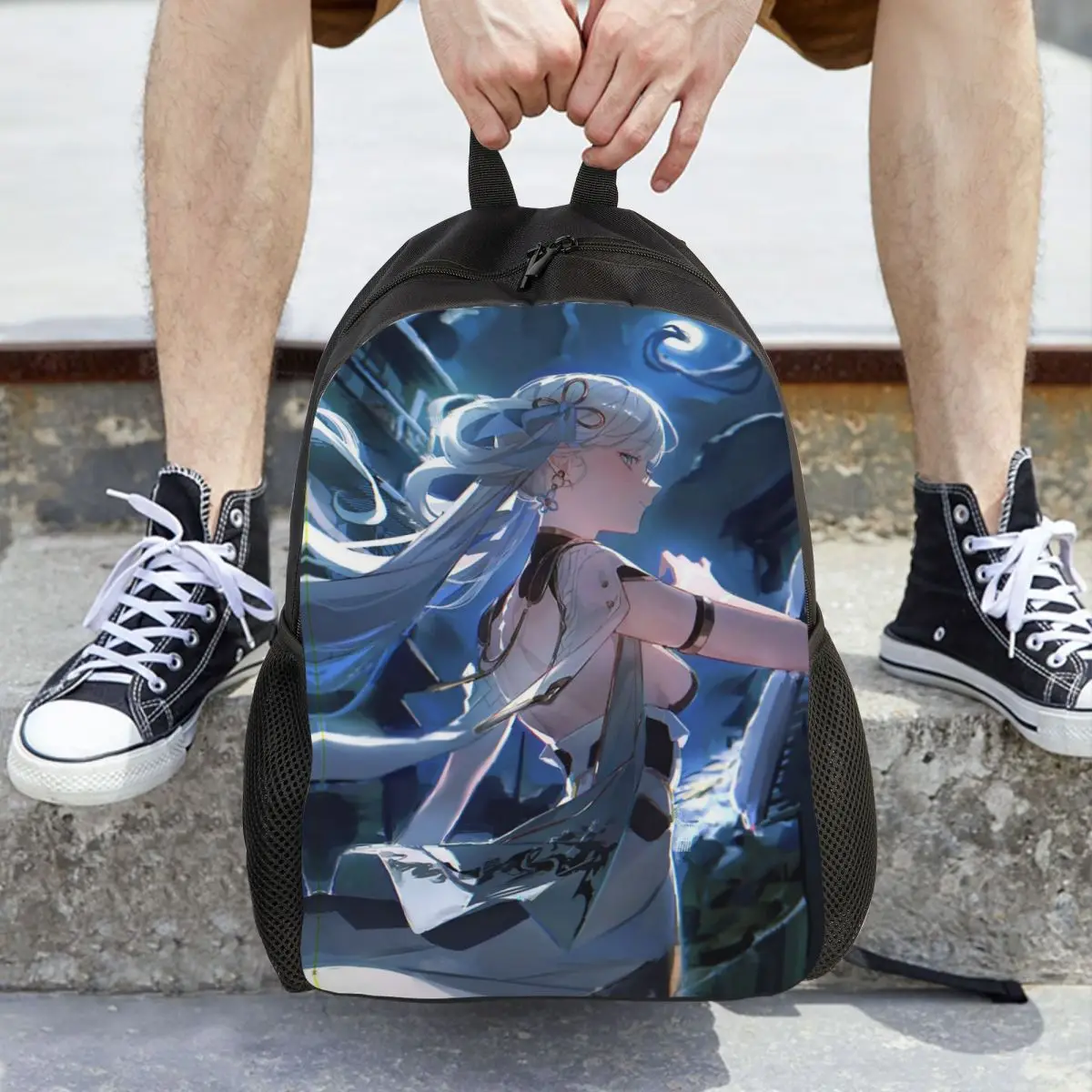 

Jinhsi Wuthering Waves Backpack Hot Sale Daypack Large Capacity Children BookBag School Bag Shoulder Bags for Men Women