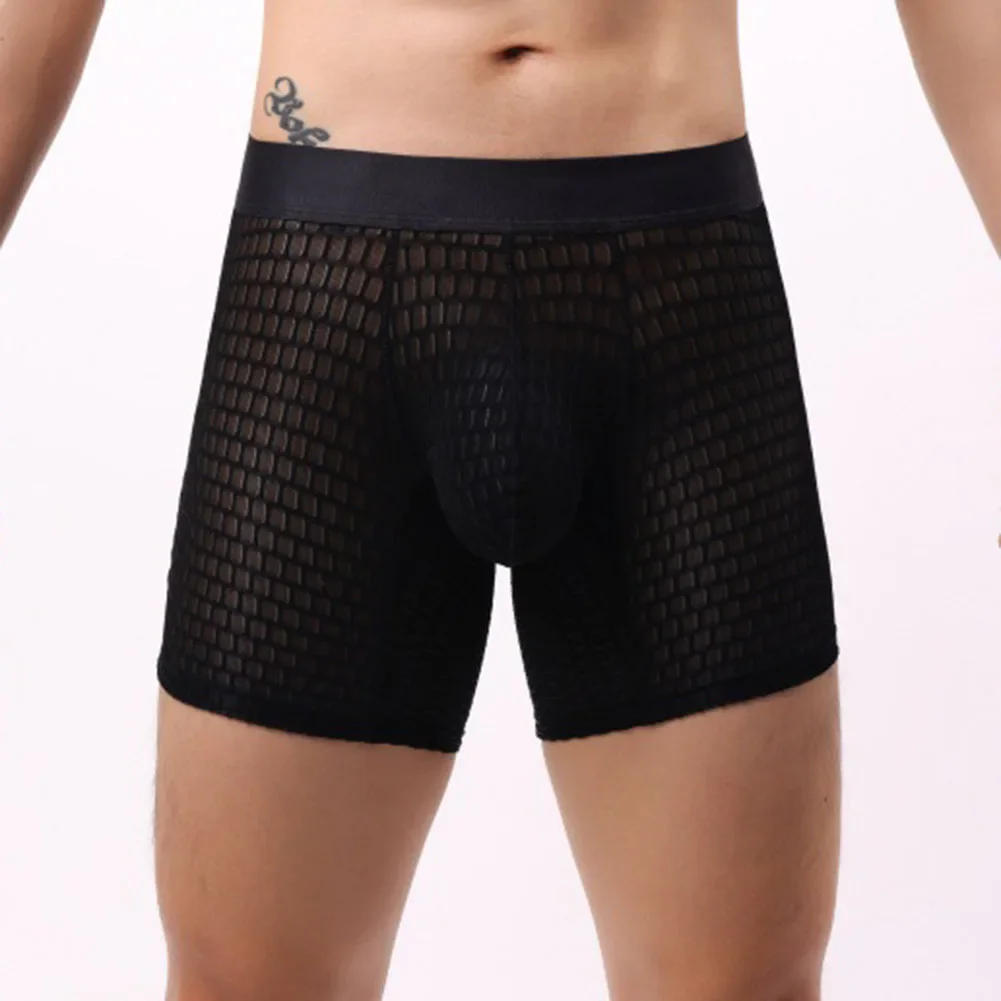 

White Breathable Underwear 10 Spandex Material 90 Nylon Fabric Brand New Condition Classic Boxer Brief Style For Male Use