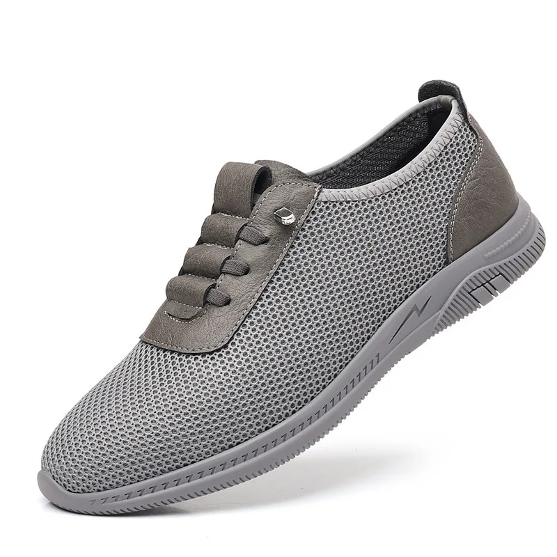 

Spring Summer New Mesh Shoes for Men Solid Color Sports Running Shoes Male Soft Sole Breathable Fashion Casual Sneakers Man