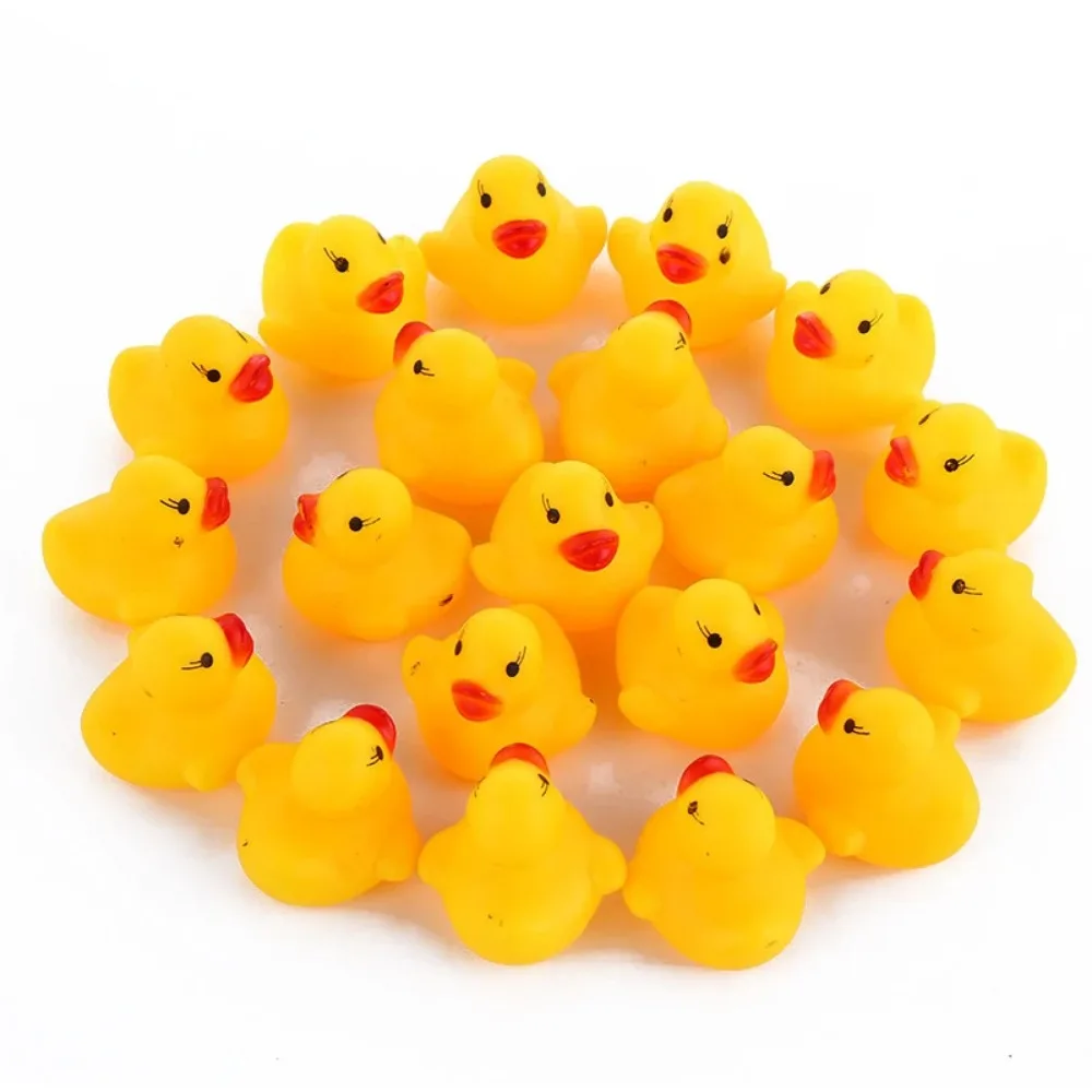 Conjunto de 20 patos de borracha para crianças, brinquedos do banho do bebê, jogo de água, banheira flutuante