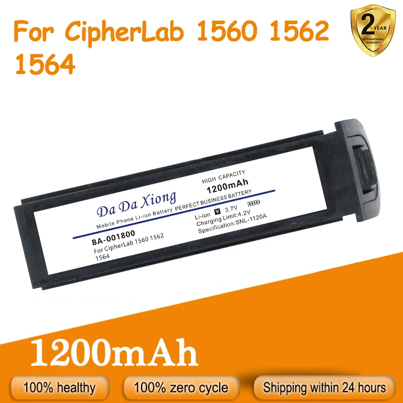 

New 1200mAh BA-001800 Replace Battery For CipherLab 1560 1562 1564