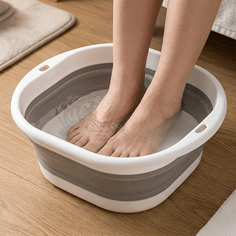 1 Pcs Foldable Water Bucket - Used for Storing Laundry and Bath Towels. Portable Design Suitable for Travel RV Kitchen Sink Use