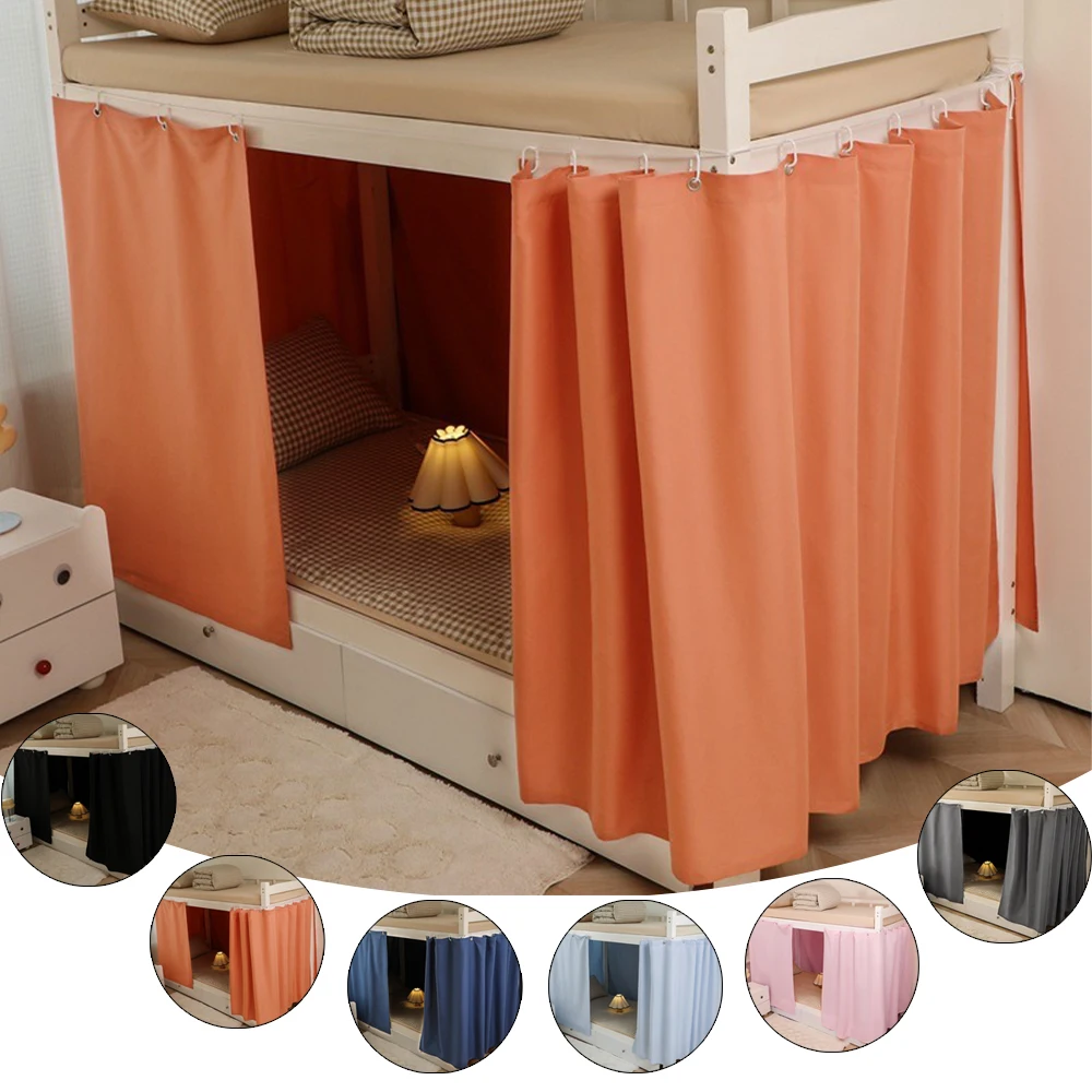 

1pc/2pcs Bed Curtains Dormitory Blackout Cloth Mosquito Nets for Students Bedding Beds Canopy School 1.2/1.5m High 기숙사침대커튼 בית