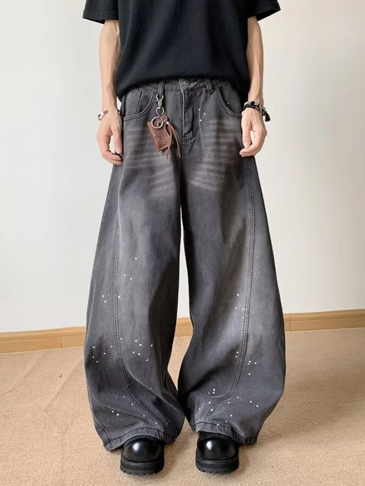 

2024 Pantalones Y2K, уличная одежда, мешковатые новые джинсы с рисунком, брюки для мужчин, одежда с широкими штанинами, винтажные хлопковые длинные брюки Moda Hombre
