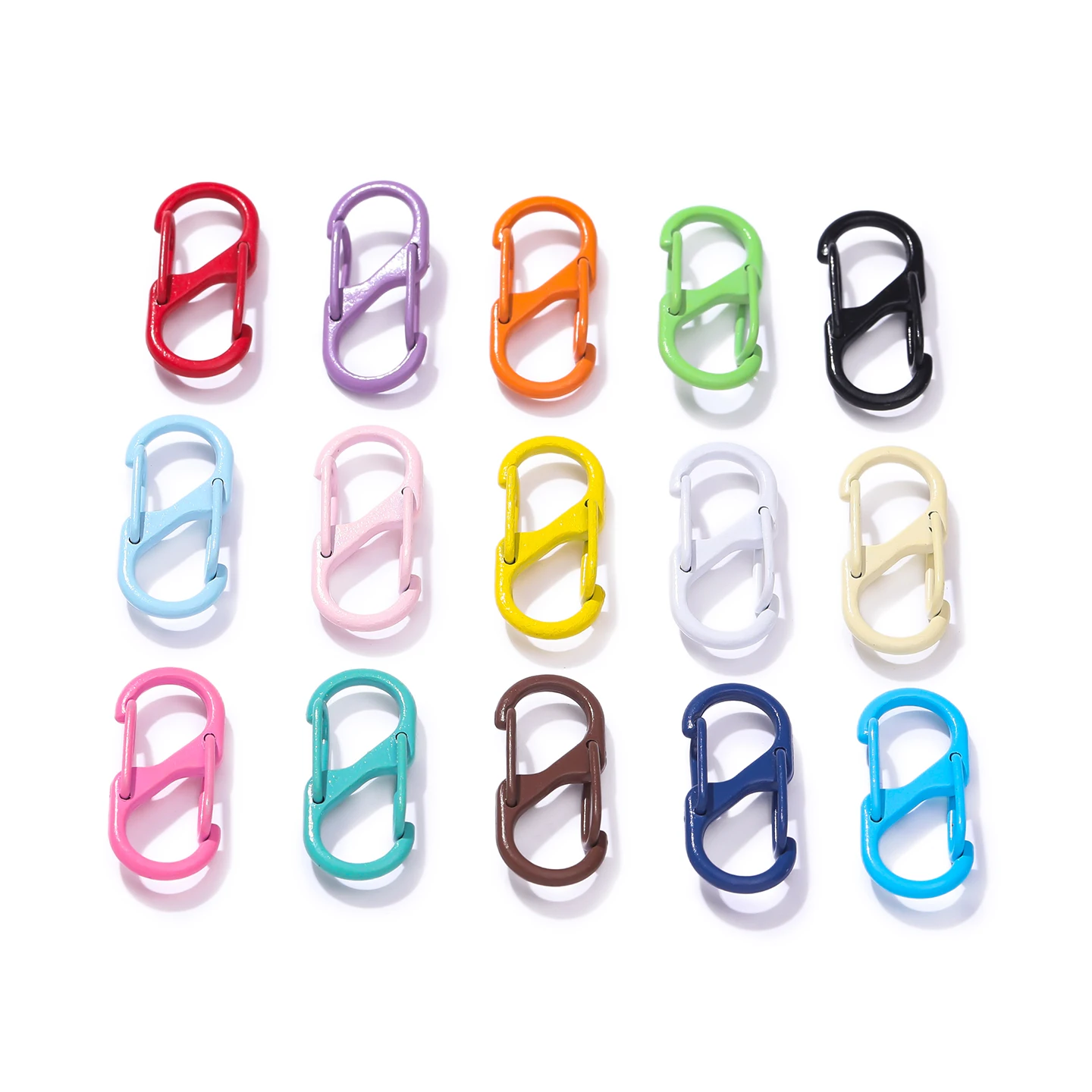 5Pcs/lot Colorful S Shape Spring Clasp End Clasps Hooks Chain Connectors For Bracelet Necklace DIY Jewelry Making Supplies
