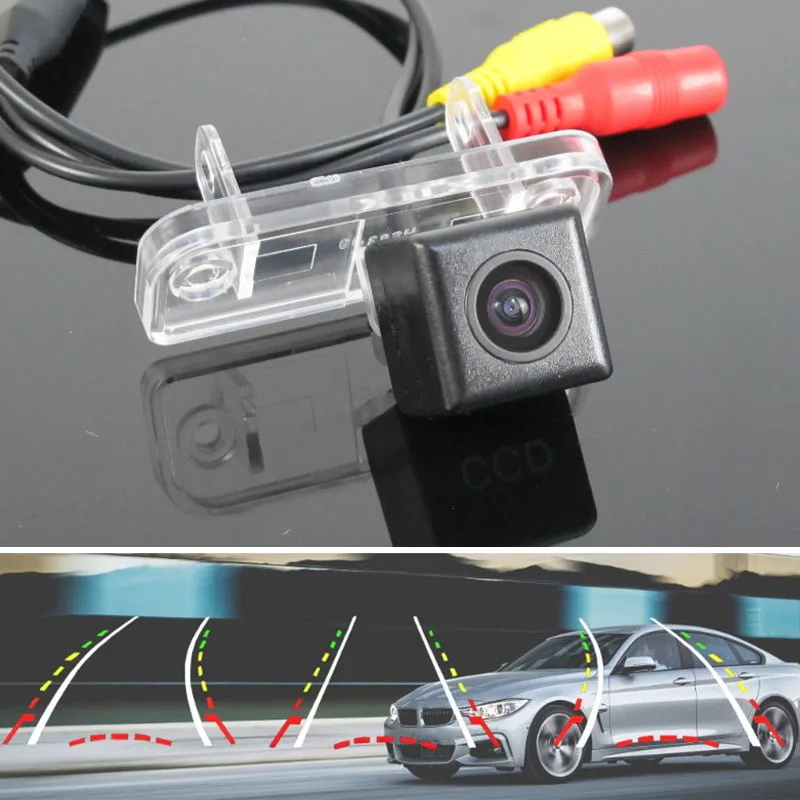 Car Intelligent Dynamic Trajectory Reverse Camera FOR Mercedes Benz CLC CL203 E Class W211 E200 E220 E240 E280 E300 E320 E350 HD