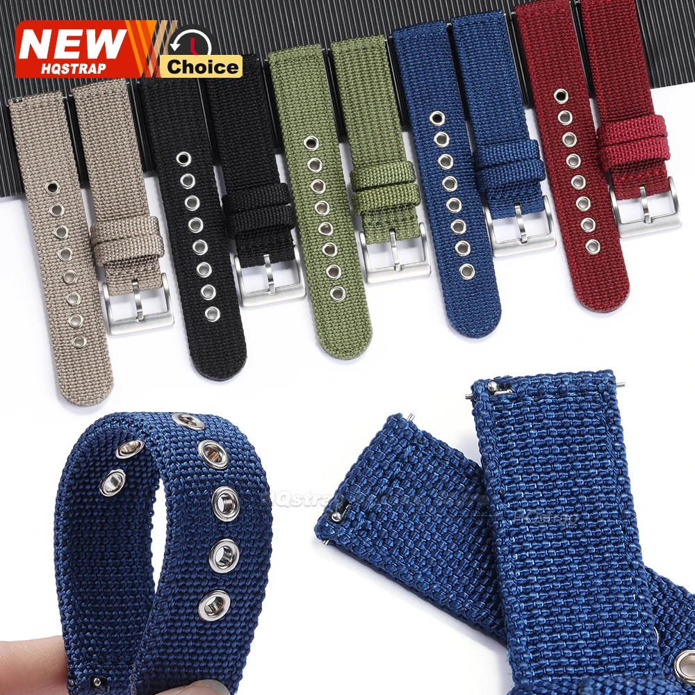 New Quick Release 18mm 20mm 22mm Nylon Watch Band Women Men Wristband for Omega Strap for Seiko Bracelet for Rolex for Samsung
