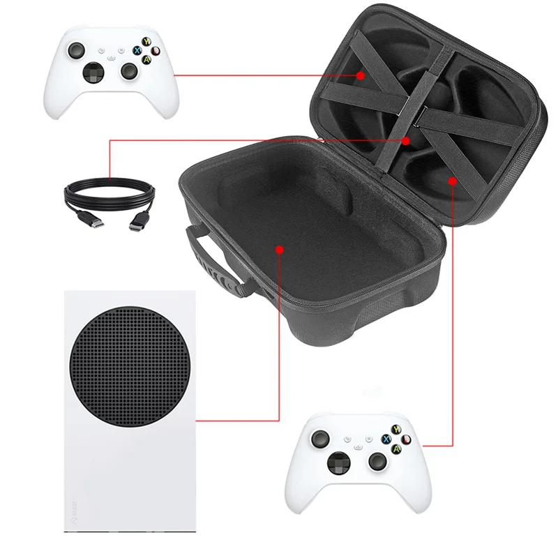 

BTLIFE-2X For Series S Game System Suitcase Nylon Carrying Case Protective Console Travel Storage Case For Series S