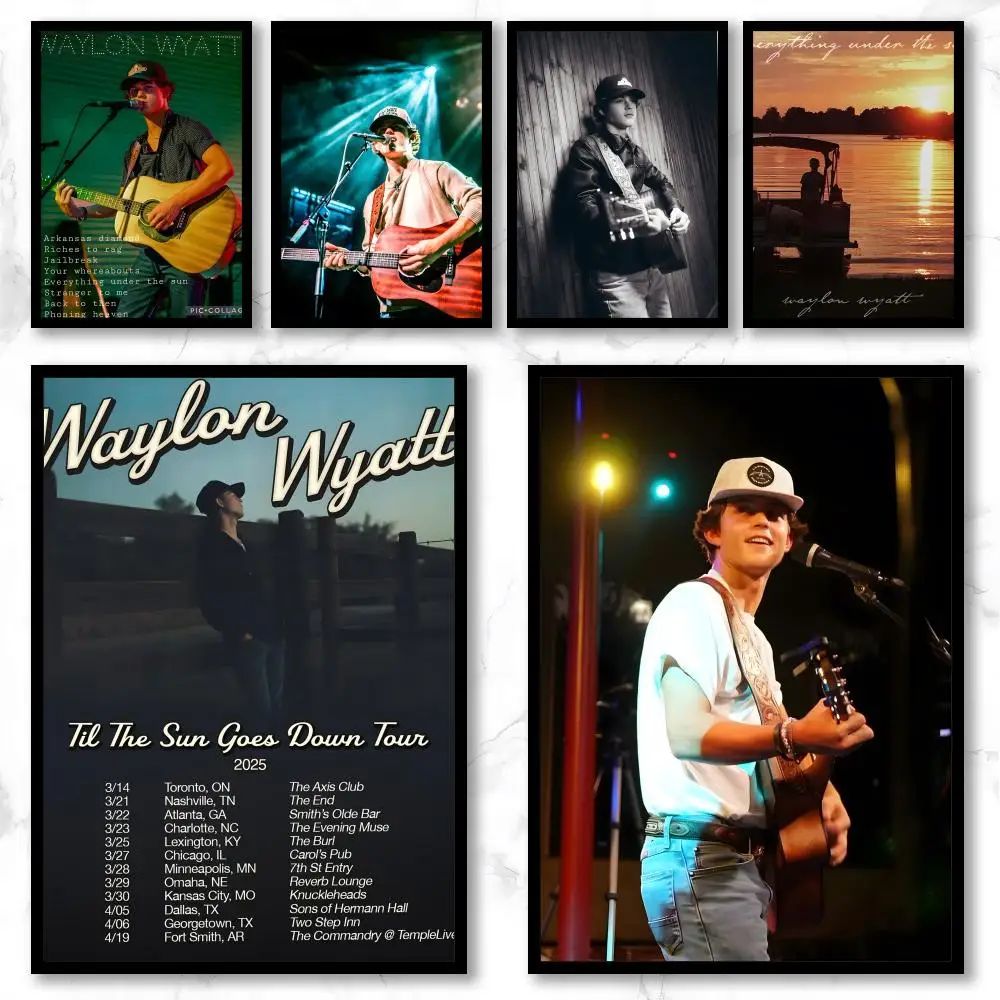 Celebrity W-Waylon Wyatt Poster Premium Art Wall Decor, Simple Ornament for Living and Leisure Areas