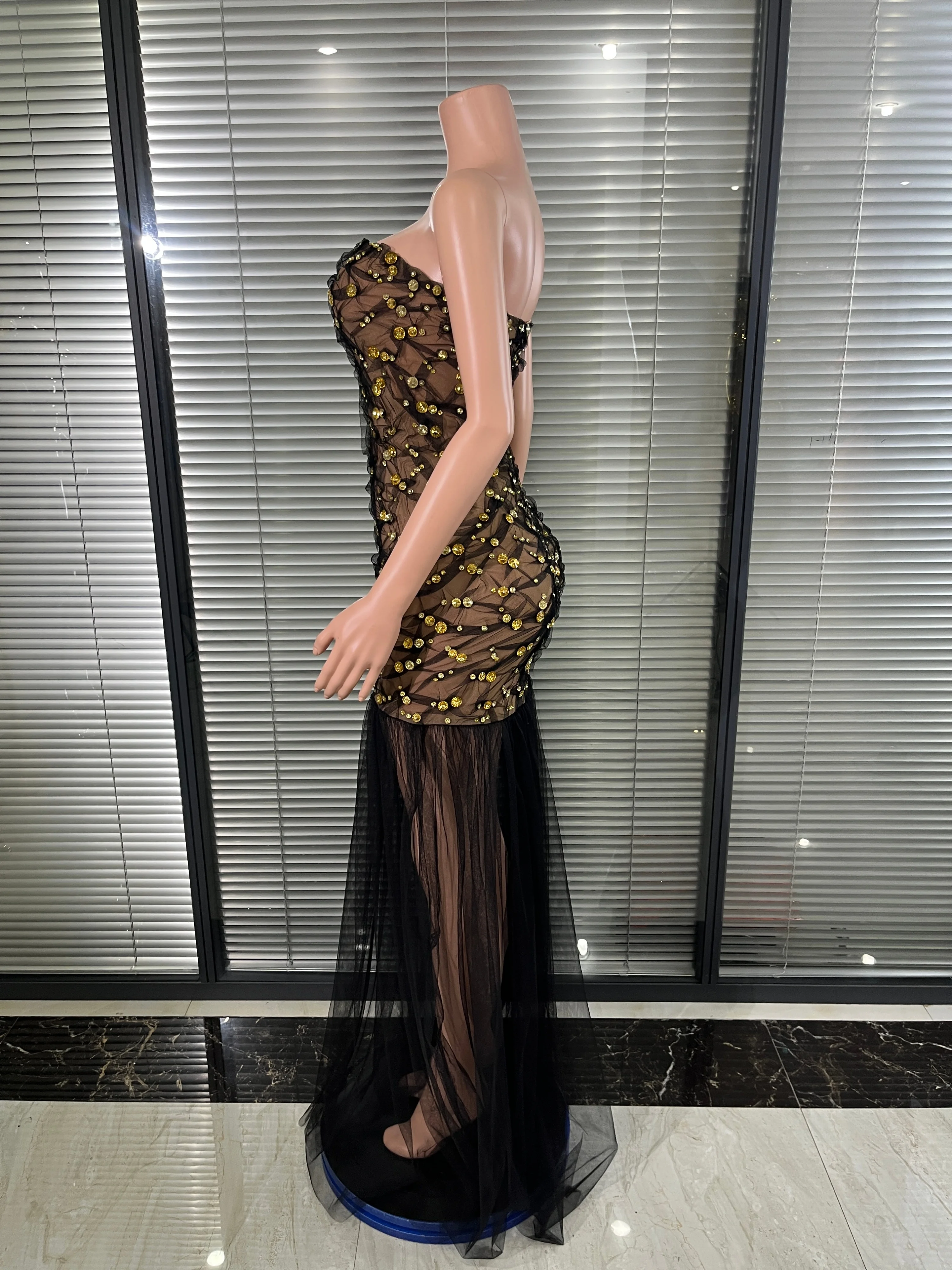 Luxuriöses 2026 Funkelndes Str – Sparkly Rhinestone Club Party Dress Bewertung und Preis