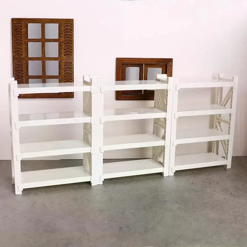 Estantes de almacenamiento de simulación para casa de muñecas, estantes de almacén, modelo de casa de muñecas, Mini muebles de decoración, accesorios para casa de muñecas, 1/12