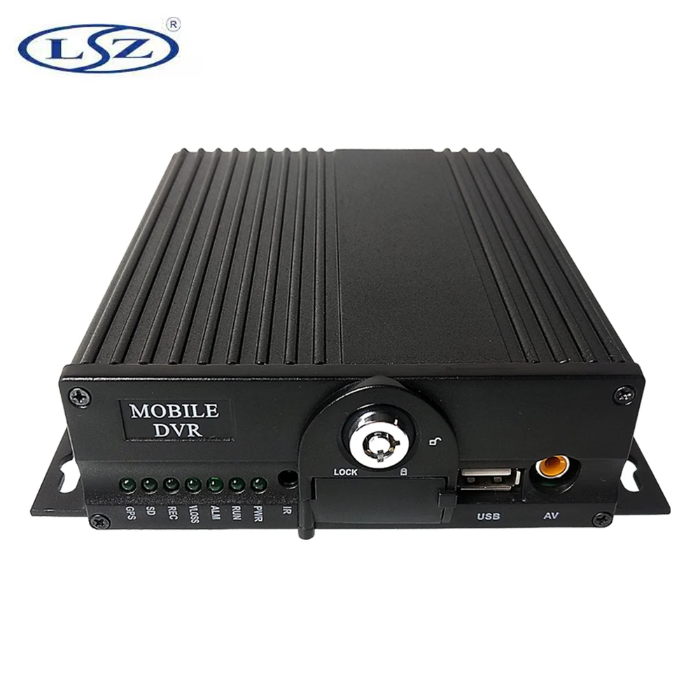 4K 720p H.264 H.265 4 Ch 4 Channel SD Card SSD 360 Mobile DVR Kit MDVR Set Monitor Camera Security Cameras For Vehicle Truck Car