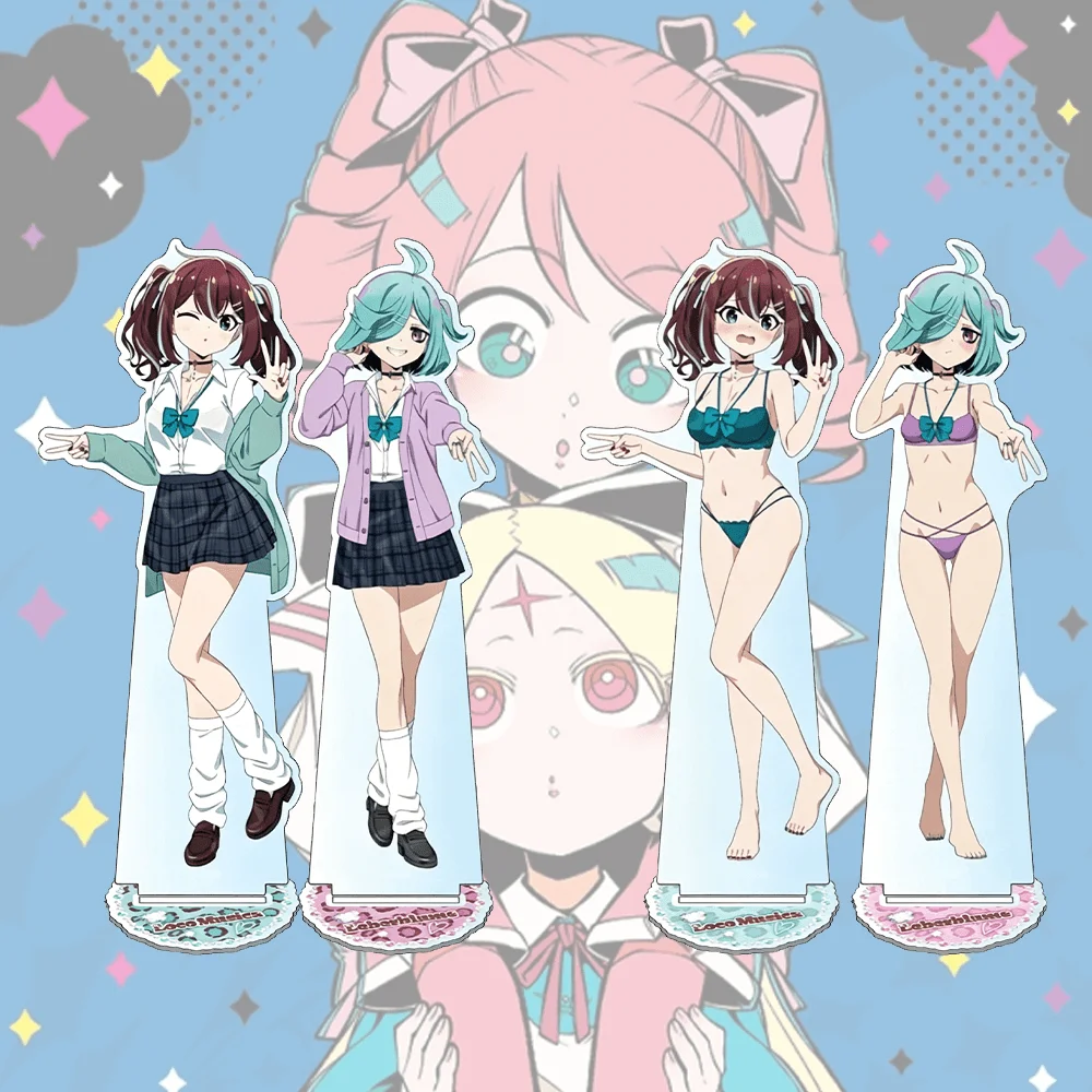 Mahou Shoujo Ni Akogarete 15cm Acrylic Stand Keychain Lebel Swimwear Anime Girl Figure Desk Decor Collectible Gift for Anime Fan