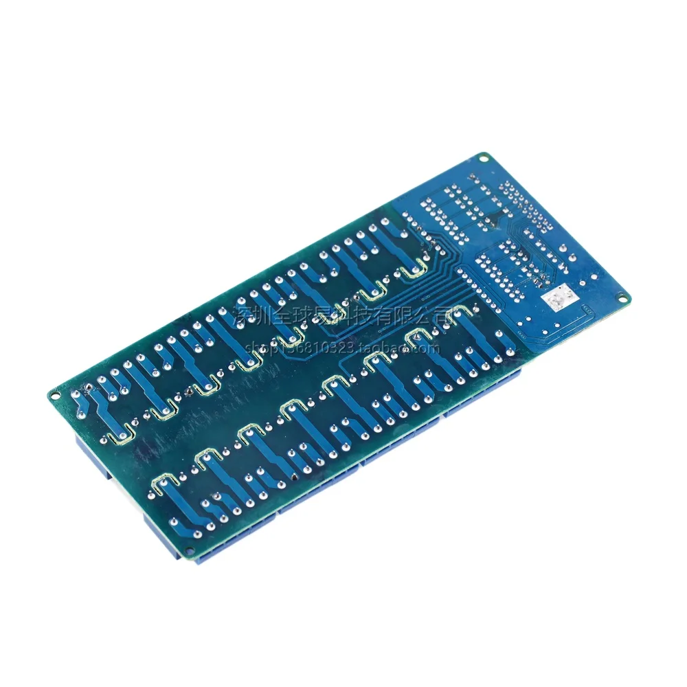 16-Channel relay module 5V 12V control board with optocoupler protection belt LM2596 power supply