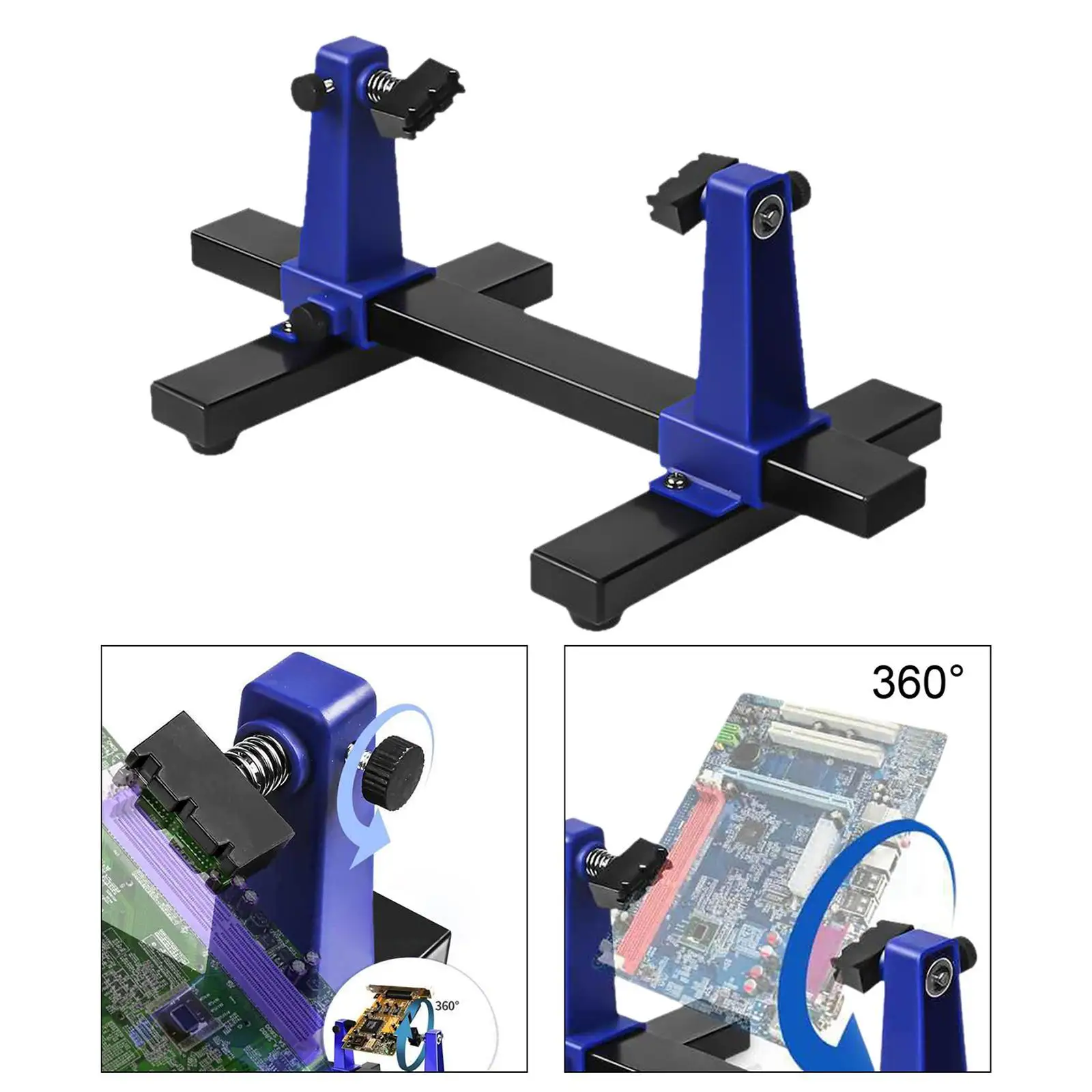 PCBホルダー,360度回転,調整可能,多用途,クランプ修理ツール,0〜400mm