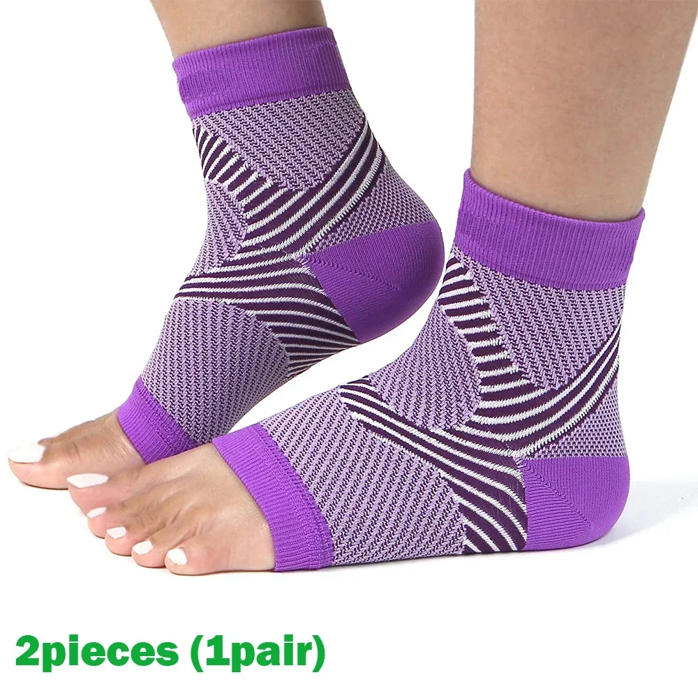 1 Paar Plantarfasziitis-Schiene, Nachtkompressionssocke, Fersenstützen für Fersenschmerzen, Plantarfasziitis-Stütze, Fußstützen