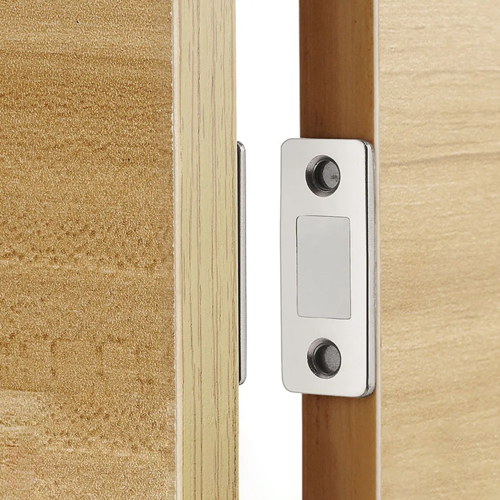 2 teile/satz Starke Türschließer Magnetische Tür Fang Riegel Tür Magnet Möbel Schrank Schrank Schraube/Aufkleber Ultra Dünne – Detail 7