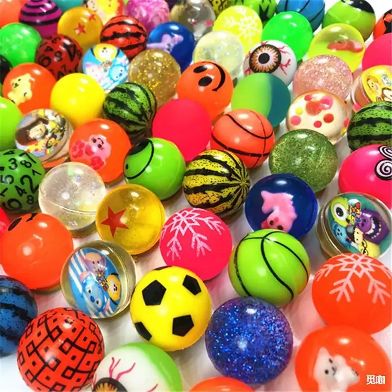 

12-30Pcs Mini Colorful Bouncy Ball Toy Children Birthday Party Baby Shower Gift Pinata Filler Boys Girls Reward Party Favors Bag