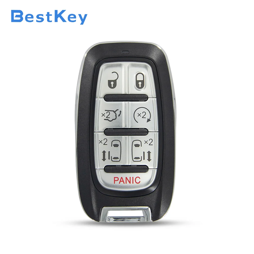 Best Key Empty Smart Key Shell 7 Button Repair Housing FCC M3N‑97395900 PN 68217832AC for Chrysler Pacifica Voyager 2017‑2022