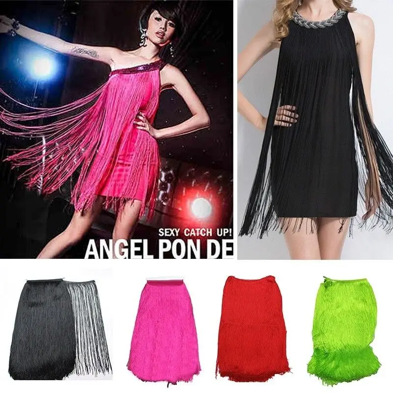 Long Tassel Fringe Fringing Trim 50cm/100cm/39\